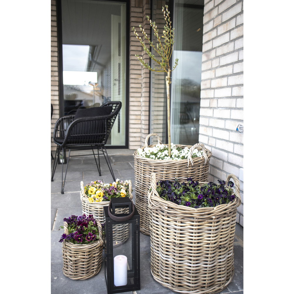 Cleo Korb 4er-Set – Kubu-Rattan Natur – Ansicht 2