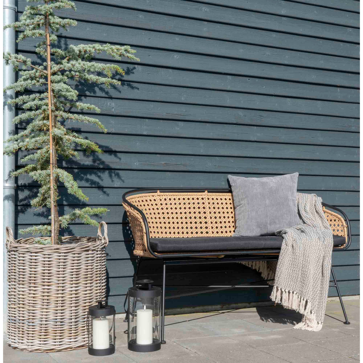 Cleo Korb 4er-Set – Kubu-Rattan Natur – Ansicht 6