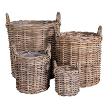Cleo Korb 4er-Set – Kubu-Rattan Natur von Luiva Living