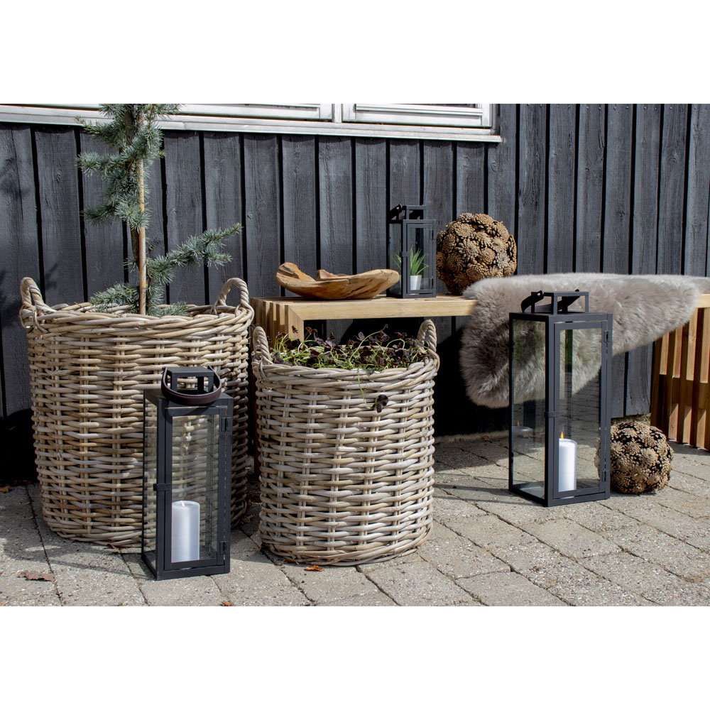 Mareike Korb 2er-Set – Kubu-Rattan Natur – Ansicht 3