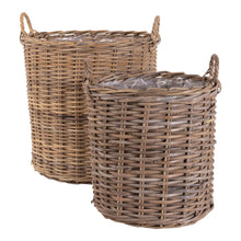 Mareike Korb 2er-Set – Kubu-Rattan Natur von Luiva Living