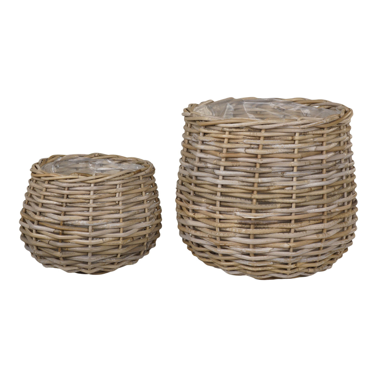 Gry Korb 2er-Set – Kubu-Rattan Natur – Ansicht 3