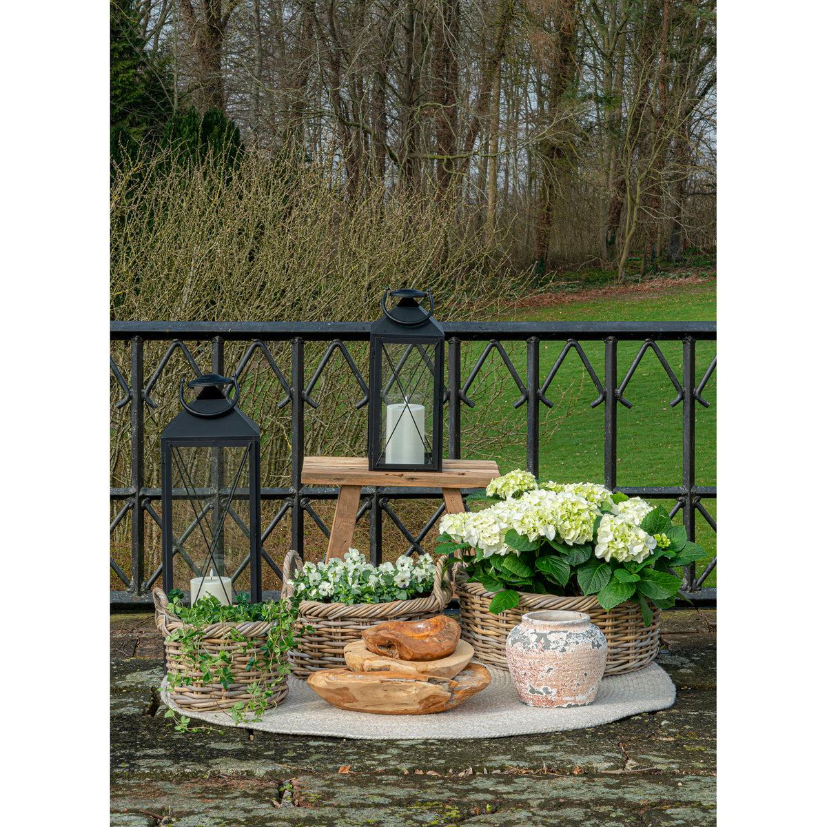 Selma Korb 3er-Set – Kubu-Rattan Natur – Ansicht 5
