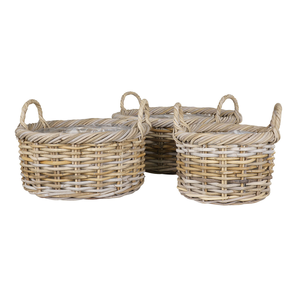 Selma Korb 3er-Set – Kubu-Rattan Natur – Ansicht 3