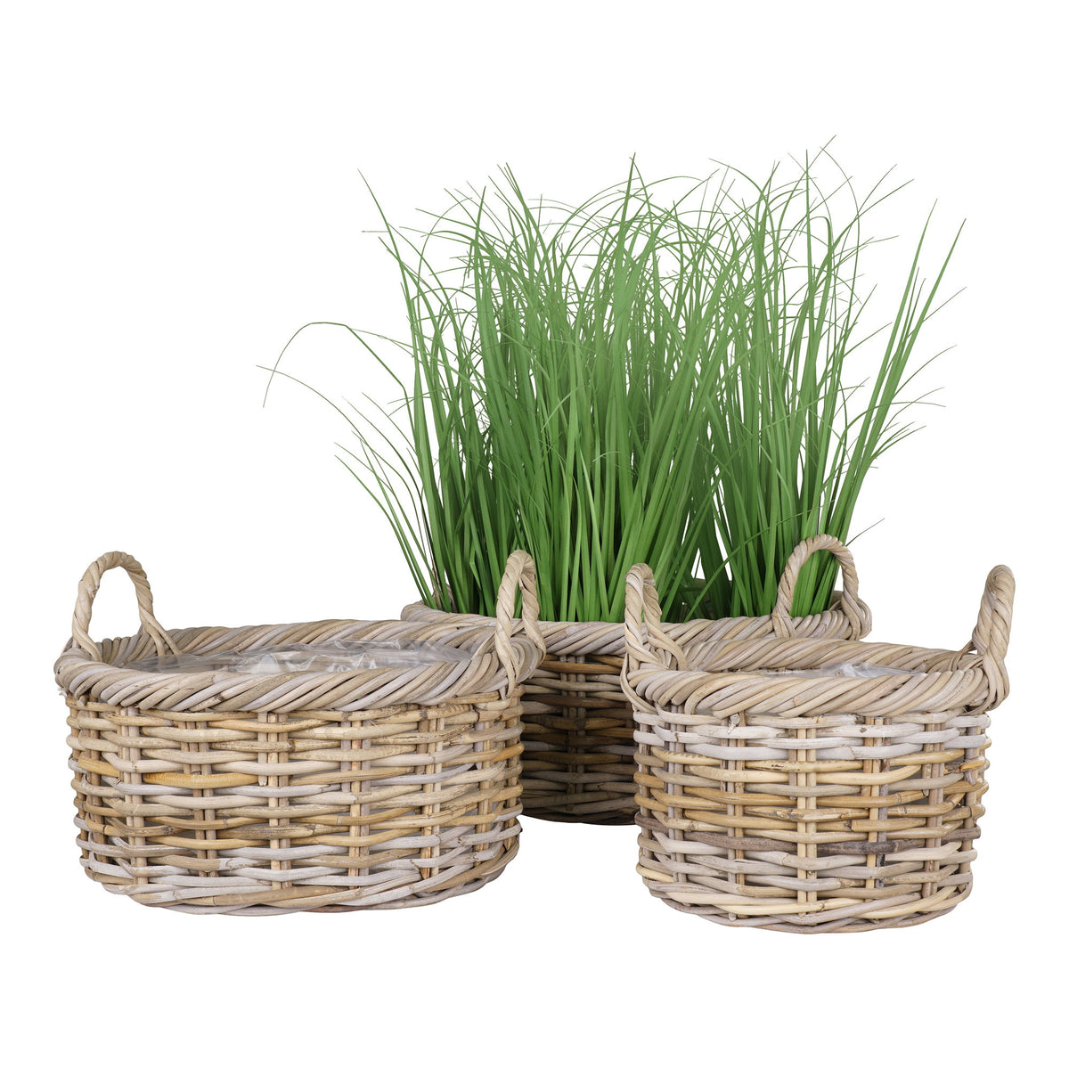 Selma Korb 3er-Set – Kubu-Rattan Natur – Ansicht 4