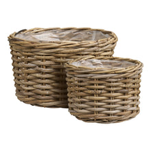 Pia Korb 2er-Set – Kubu-Rattan Natur von Luiva Living