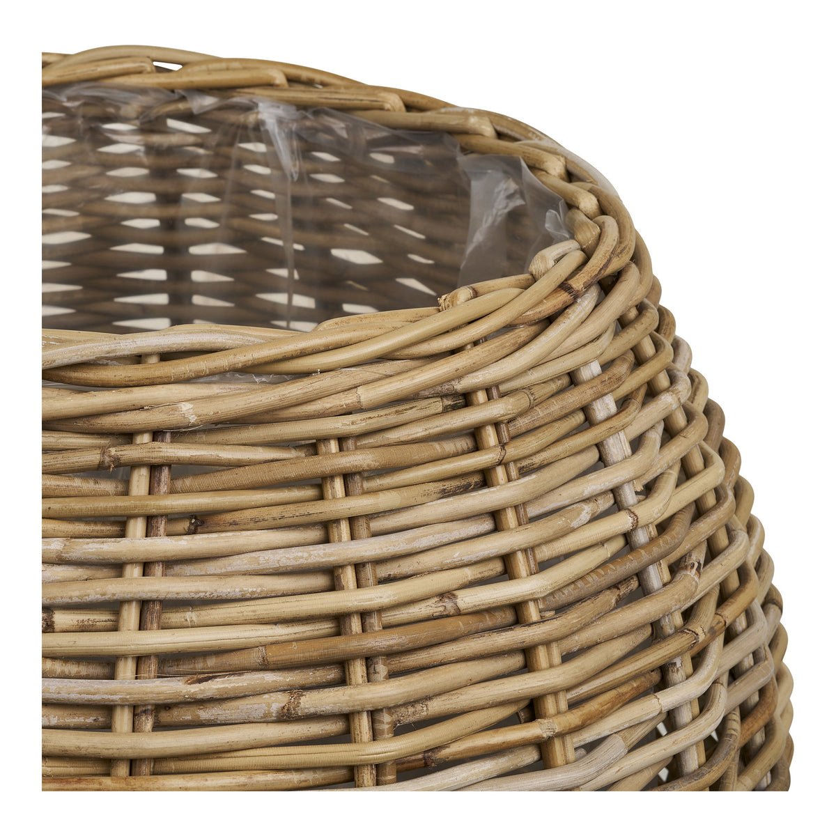 Polly Korb 2er-Set – Kubu-Rattan Natur – Ansicht 2