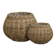 Polly Korb 2er-Set – Kubu-Rattan Natur von Luiva Living