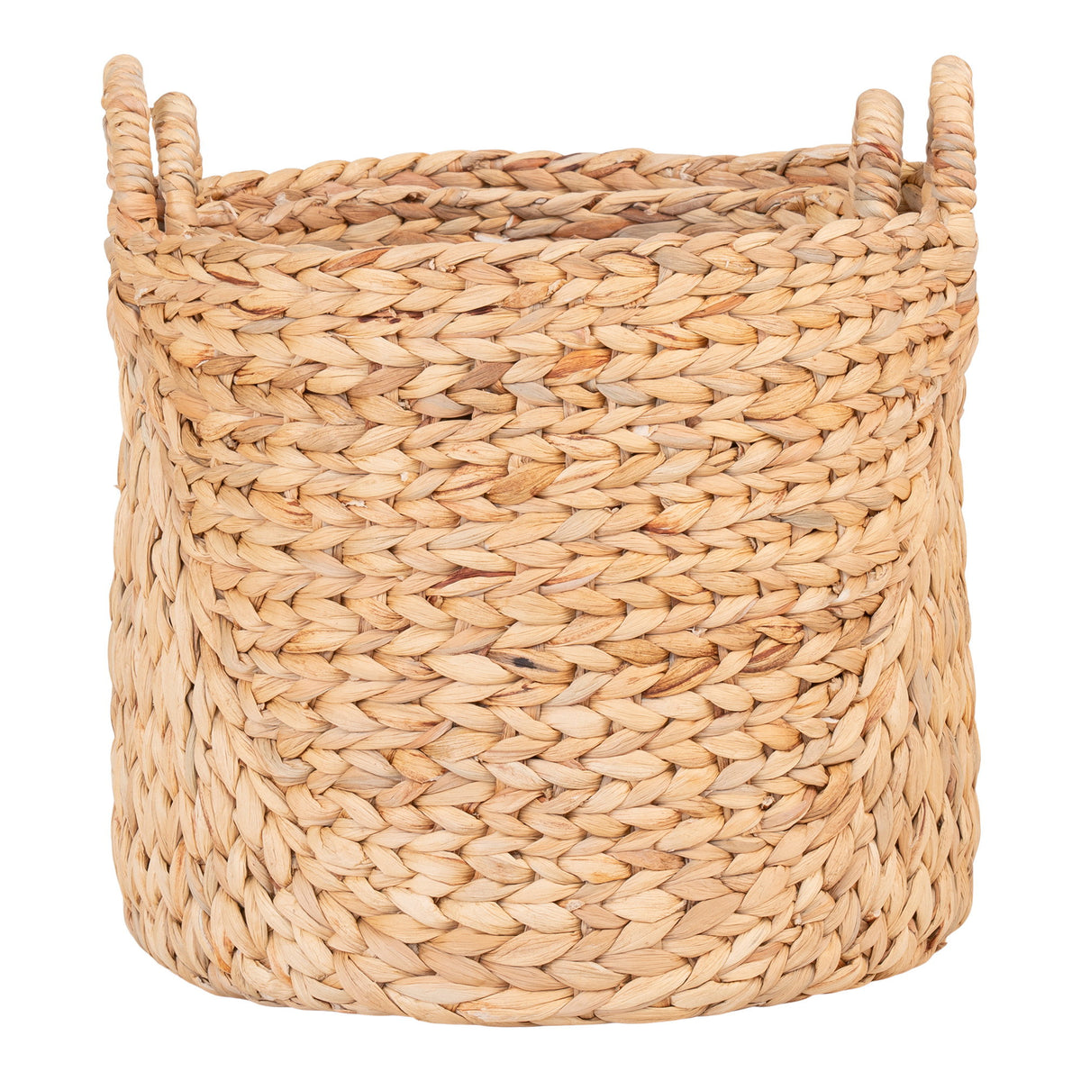 Carina Korb 2er-Set – Wasserhyazinthe Natur, 30 × 30 × 34 cm – Ansicht 3