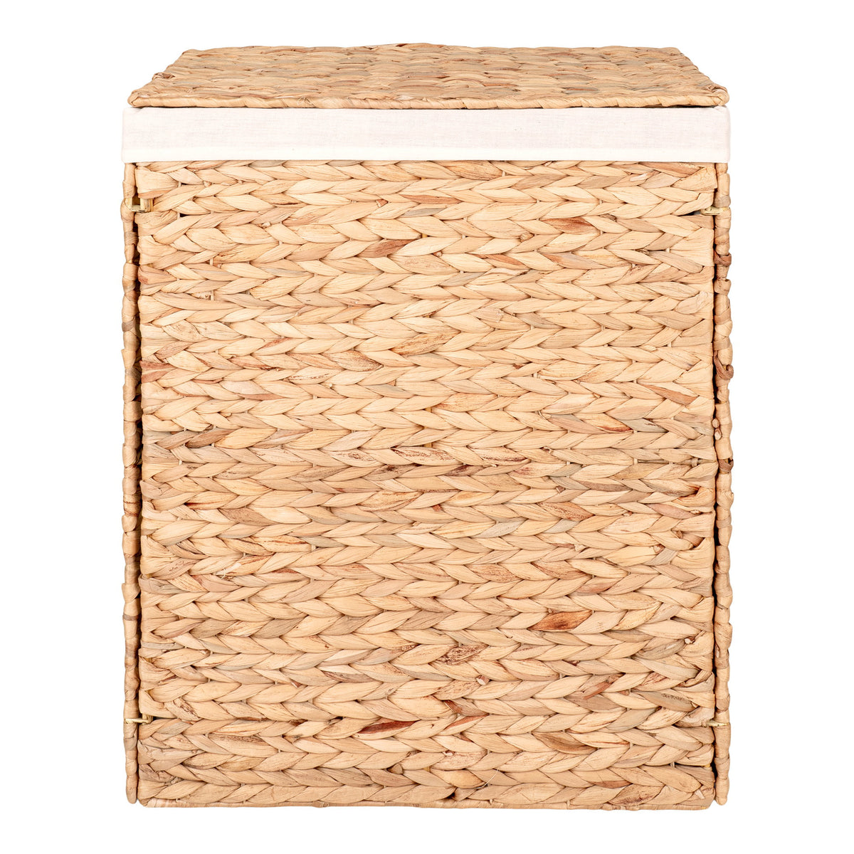 Carina Wäschekorb – Wasserhyazinthe Natur, 43 × 32 × 55 cm – Ansicht 3