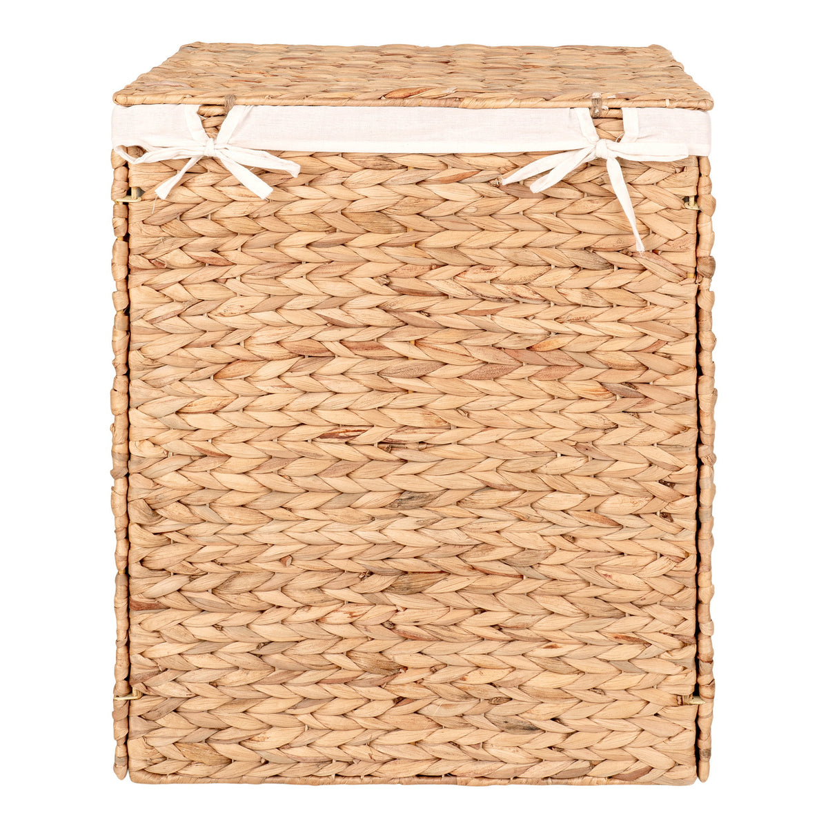 Carina Wäschekorb – Wasserhyazinthe Natur, 43 × 32 × 55 cm – Ansicht 6