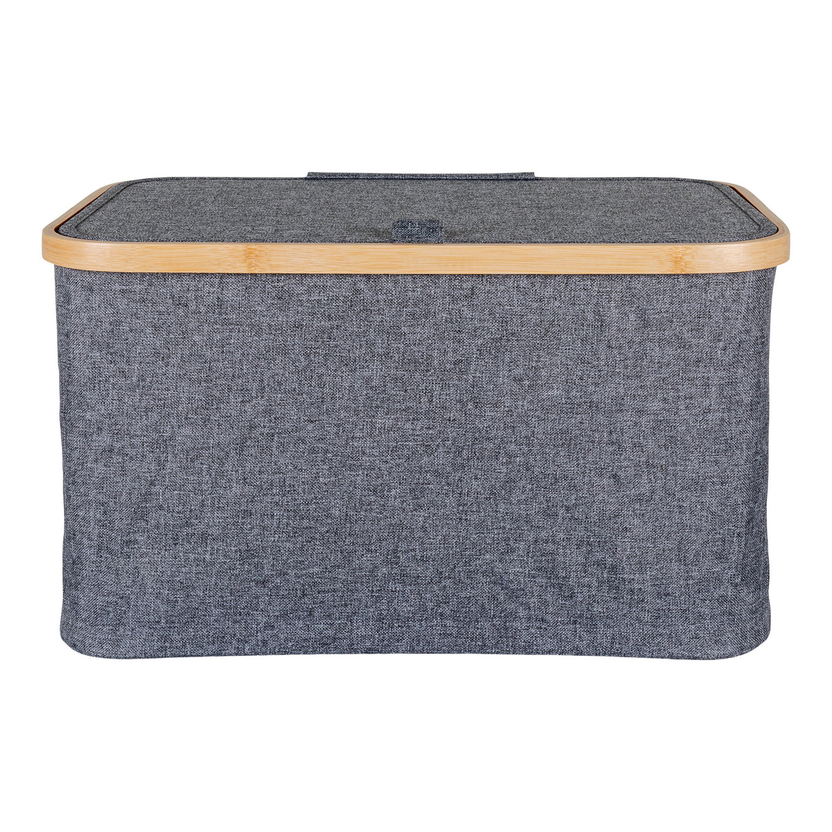 Sven Korb – Bambus/Textil Dunkelgrau, 30 × 45 × 25 cm – Ansicht 4