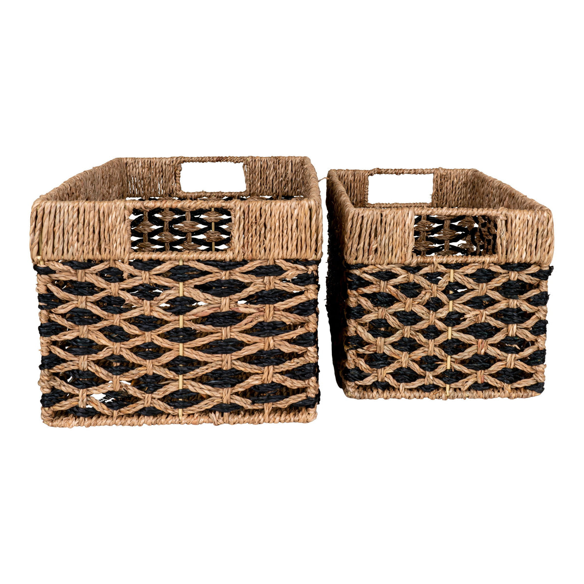 Annika Korb 2er-Set – Seegras Schwarz/Natur – Ansicht 2