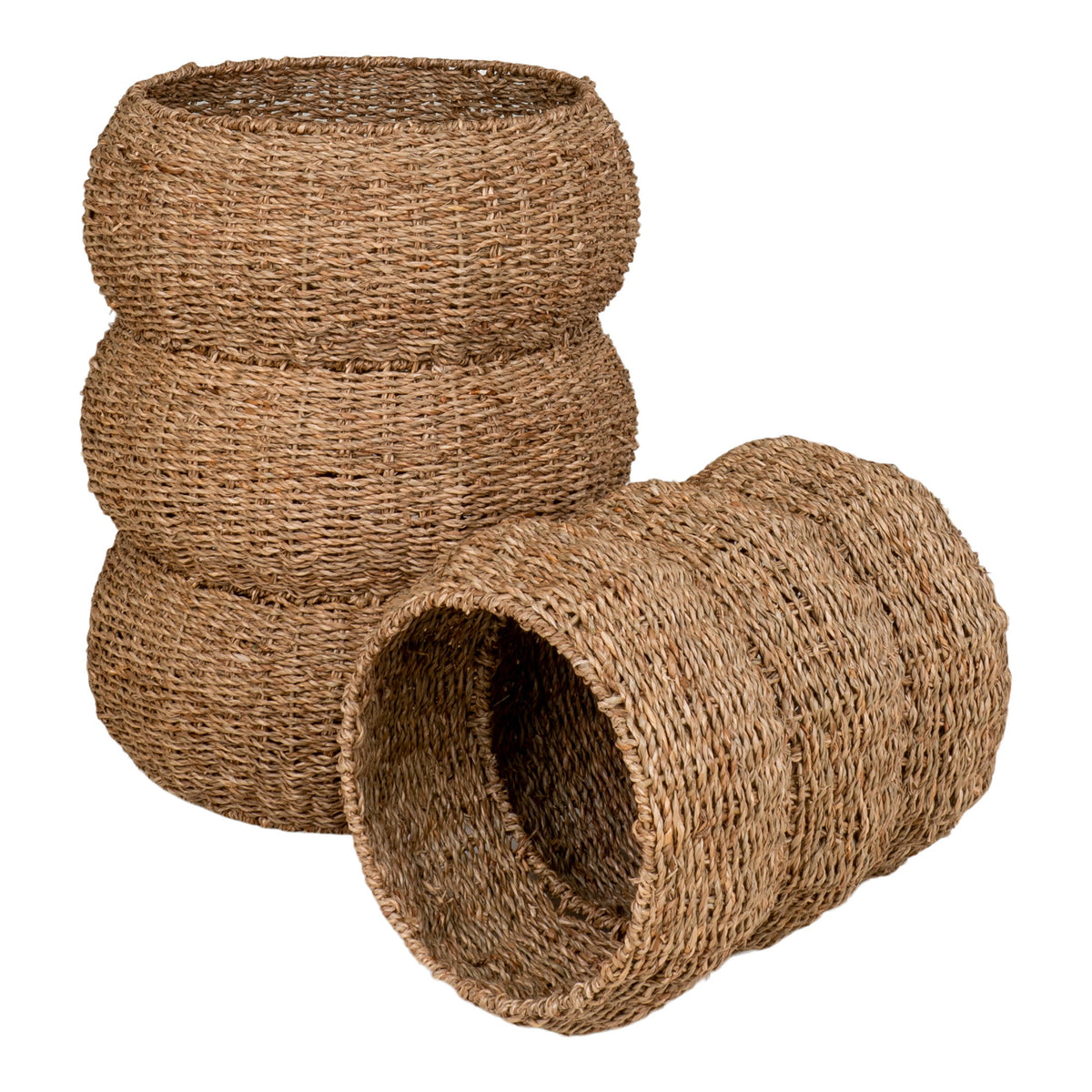 Thora Korb 2er-Set – Seegras Natur – Ansicht 3