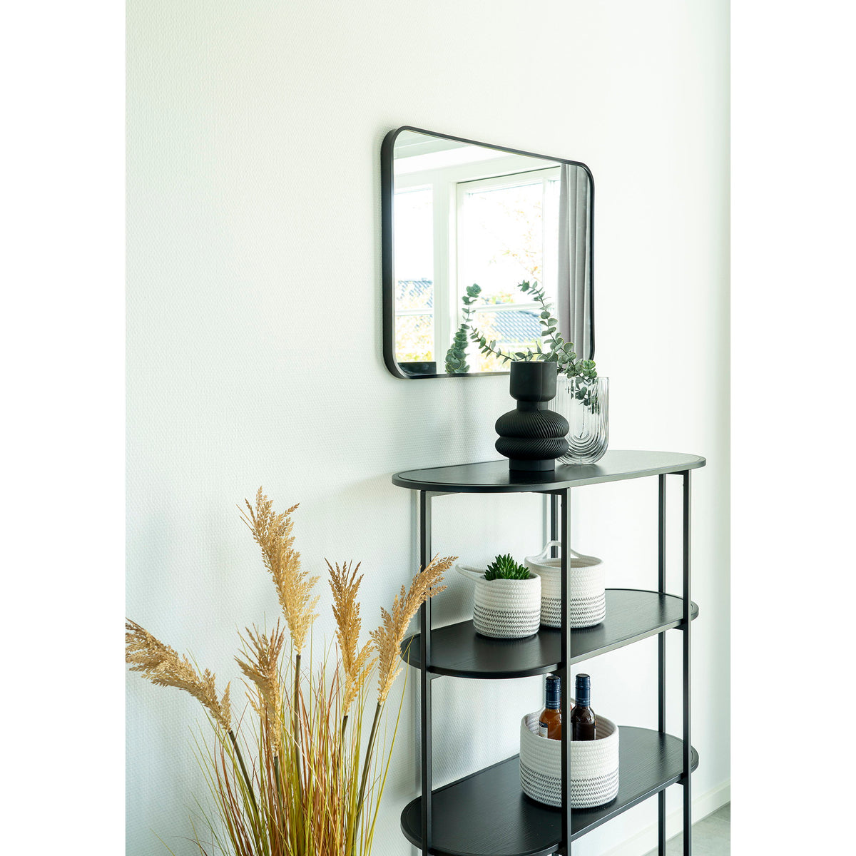 Aila Korb 3er-Set – Baumwolle Weiß/Grau – Ansicht 5