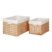 Ginny Korb 2er-Set – Papier Natur von Luiva Living