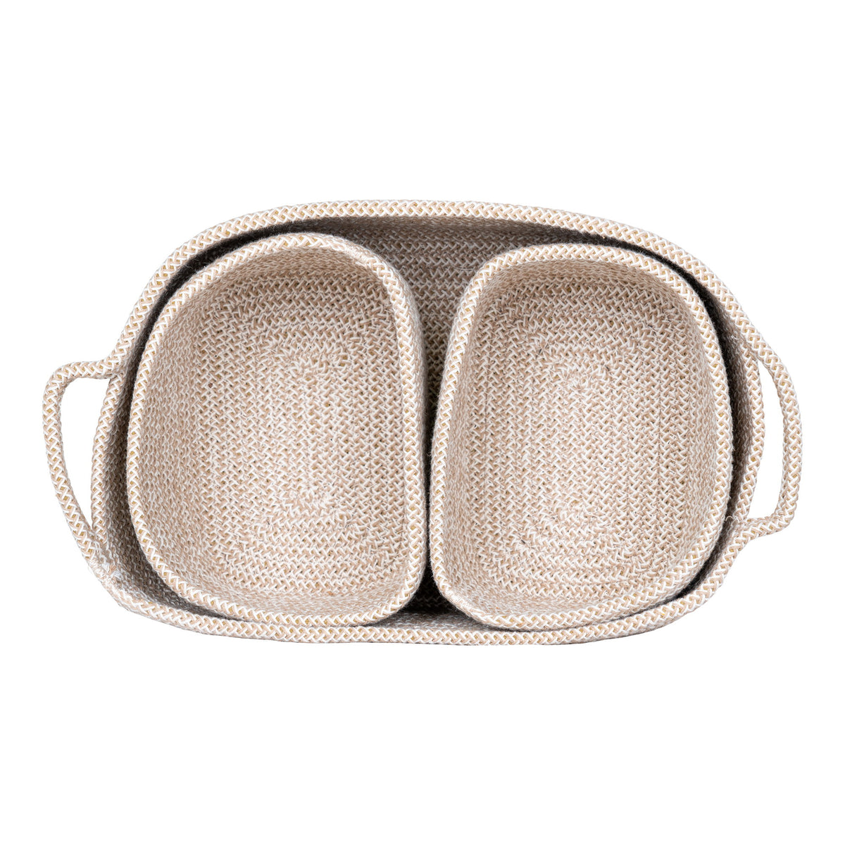 Britt Korb 3er-Set – Baumwolle Beige – Ansicht 3