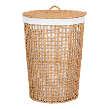 Kira Wäschekorb – Papier Natur/Weiß, ø 42 × 56 cm von Luiva Living