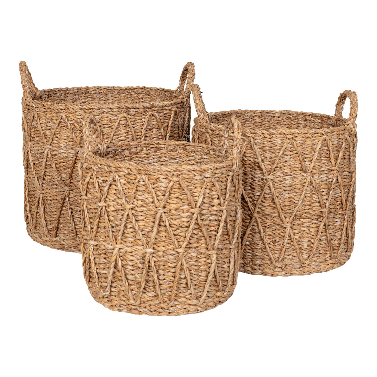 Vilmer Korb 3er-Set – Seegras Natur von Luiva Living