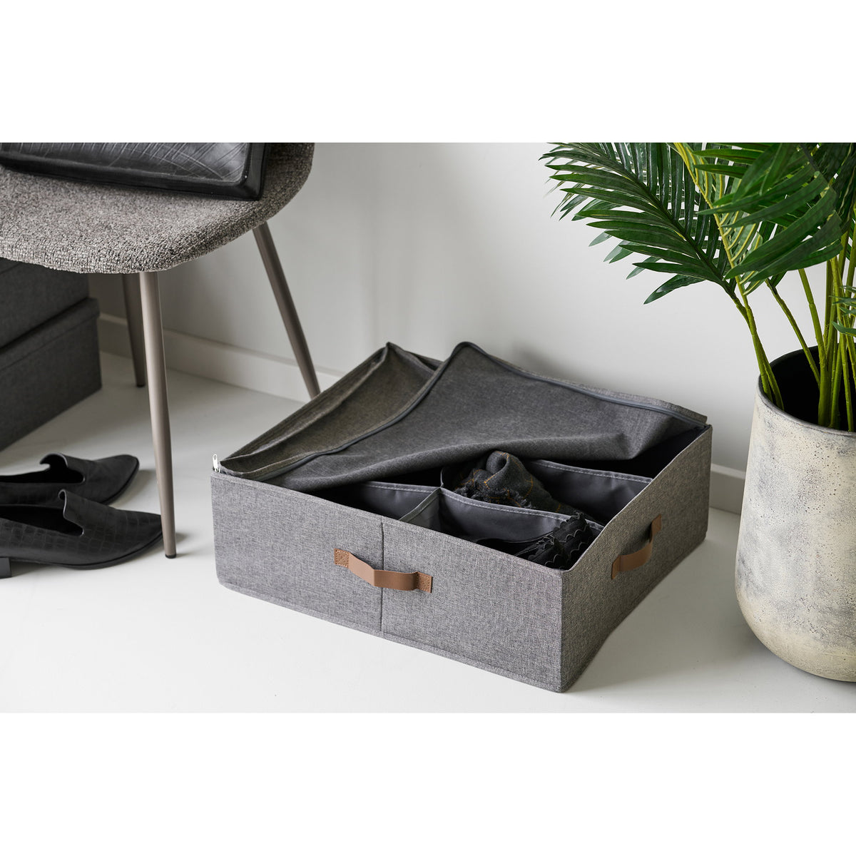 Sven Organizer – Textil Dunkelgrau, 56 × 47 × 18 cm – Ansicht 6
