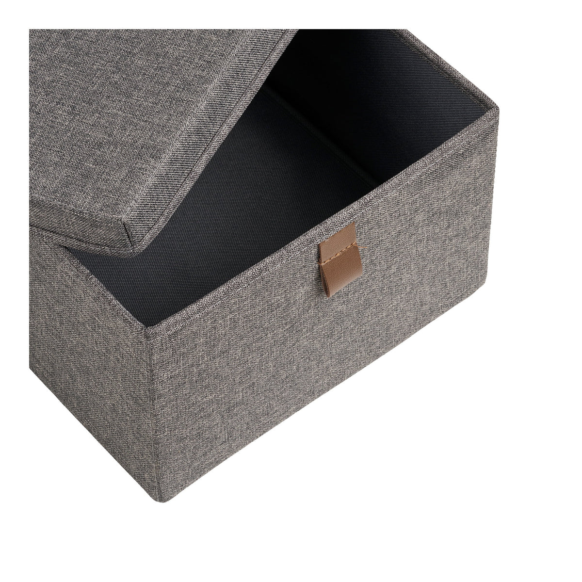Sven Aufbewahrungsbox 3er-Set – Textil Dunkelgrau – Ansicht 3