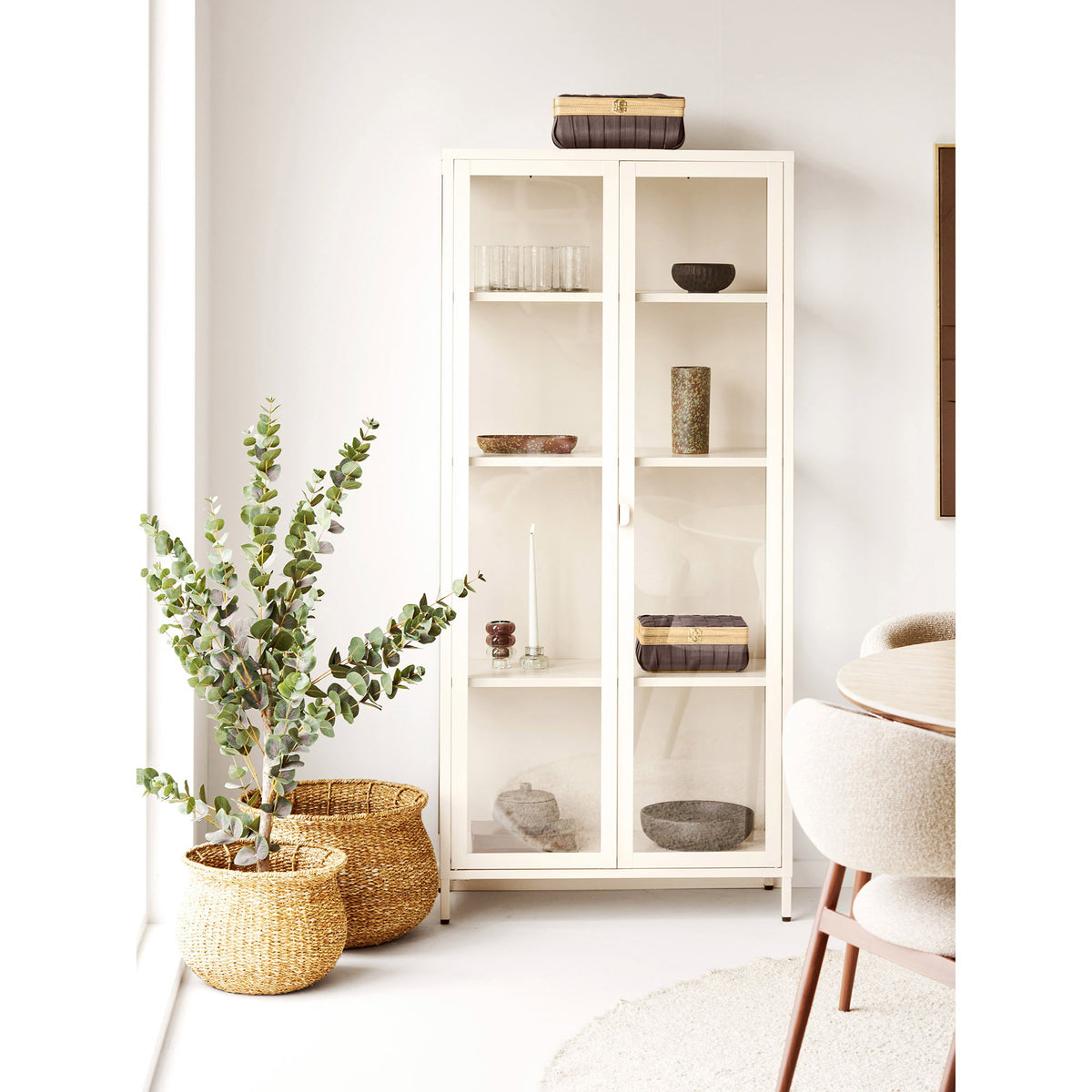 Yngve Korb 2er-Set – Holzoptik Braun – Ansicht 12