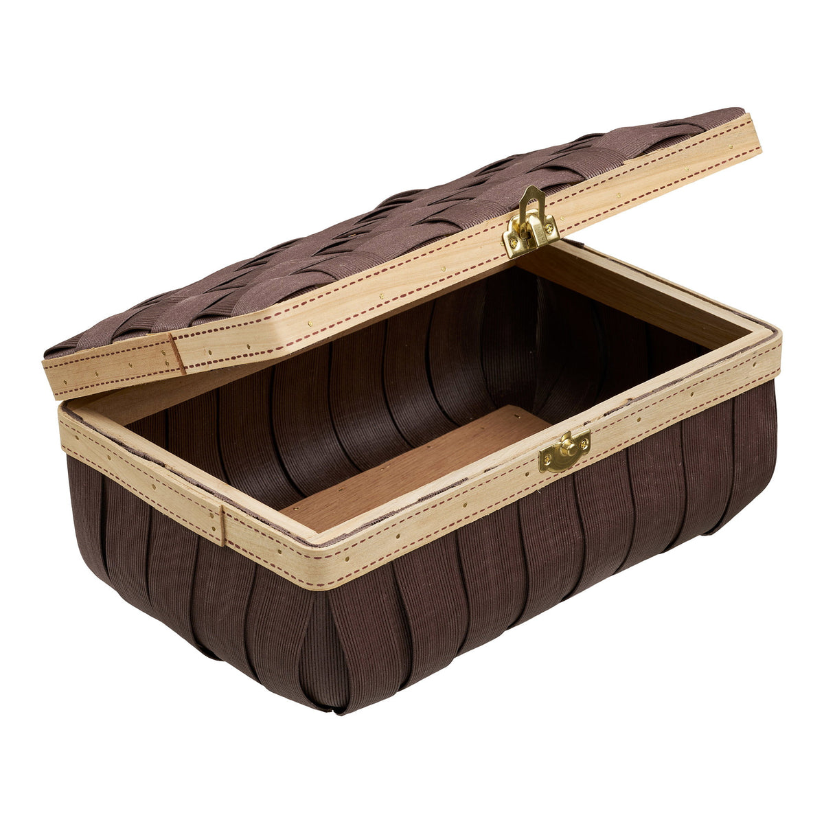 Yngve Korb 2er-Set – Holzoptik Braun – Ansicht 3