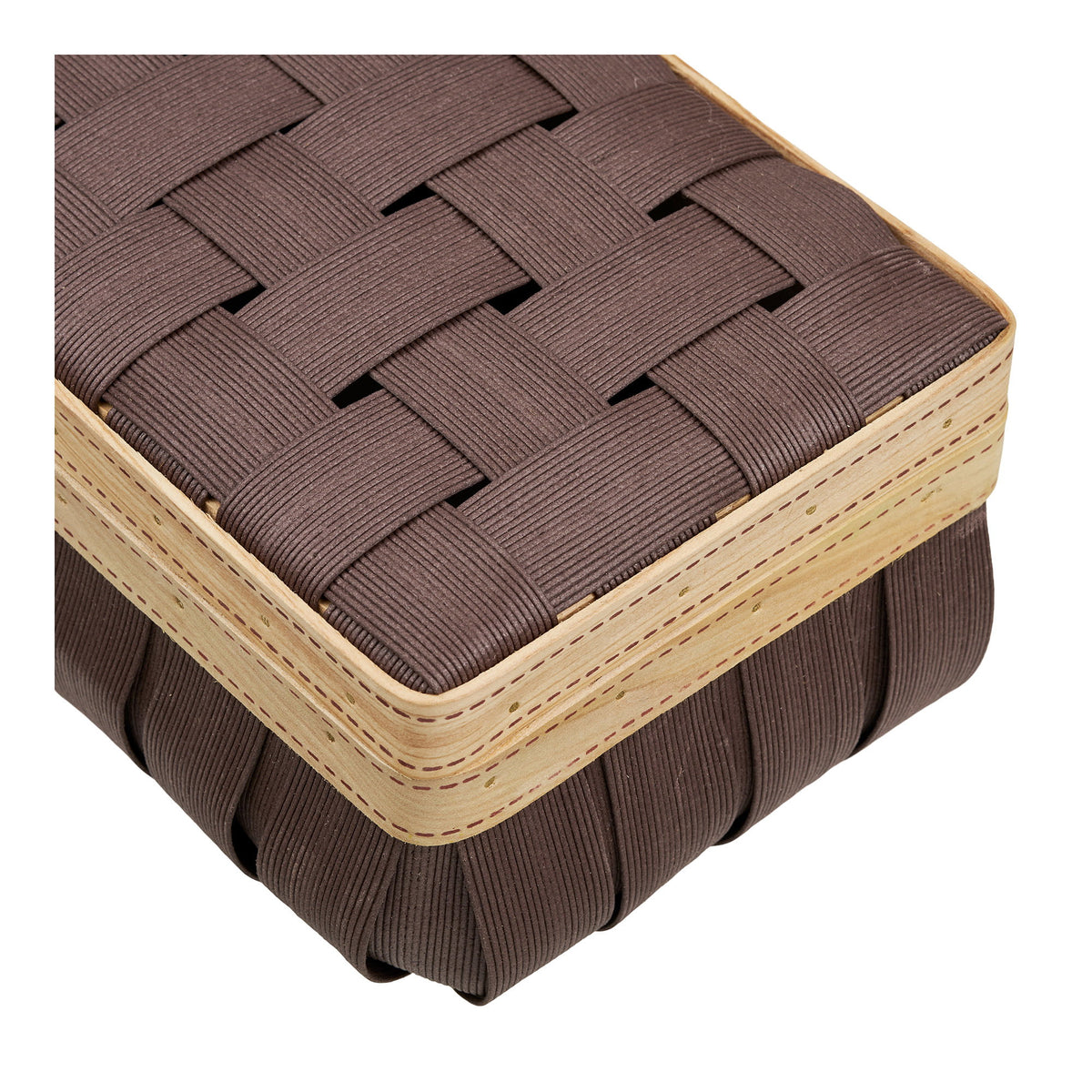 Yngve Korb 2er-Set – Holzoptik Braun – Ansicht 5