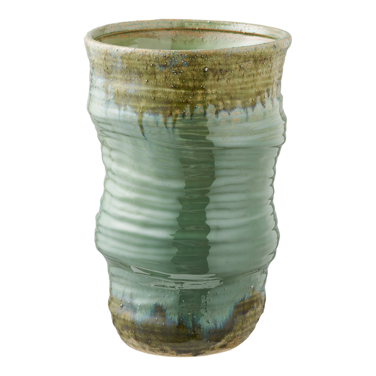 Vase – Keramik Grün, ø 22 × 34,5 cm von Luiva Living