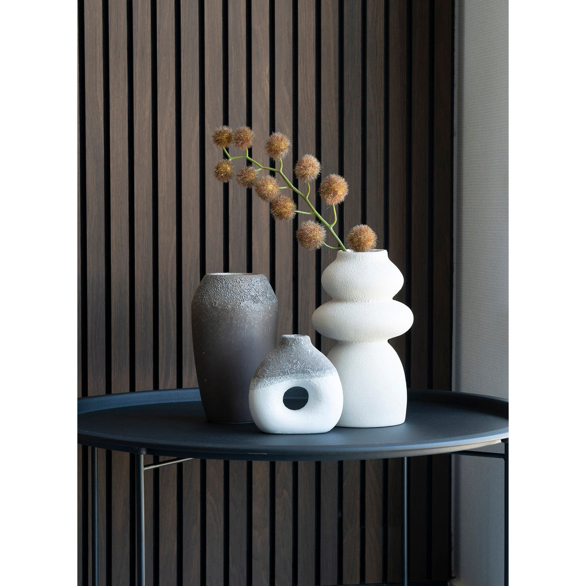Vase – Keramik Beige, ø 14,5 × 26,5 cm – Ansicht 5