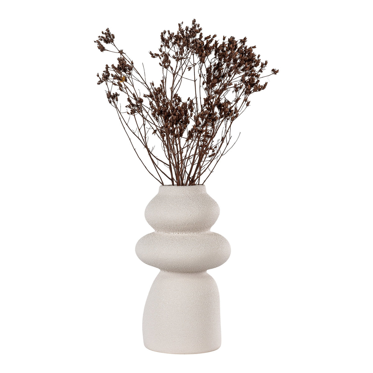 Vase – Keramik Beige, ø 14,5 × 26,5 cm – Ansicht 3