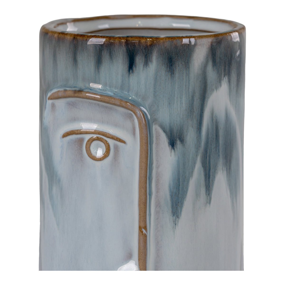 Vase – Keramik Blau, ø 9 × 17 cm – Ansicht 3