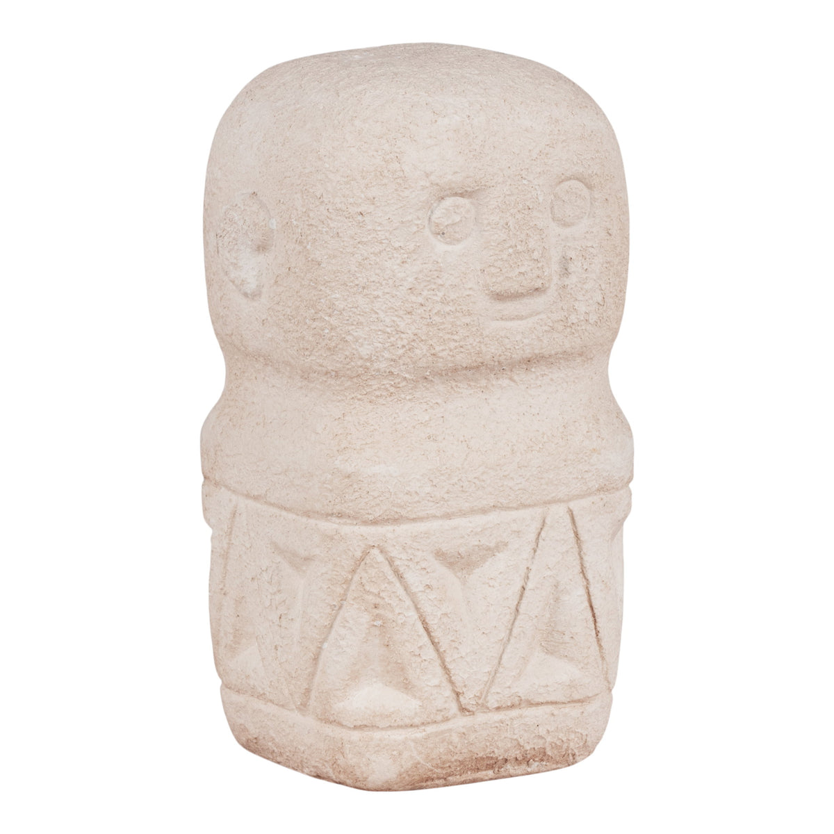 Deko-Objekt – Zement Beige, 5,5 × 5,5 × 10 cm von Luiva Living