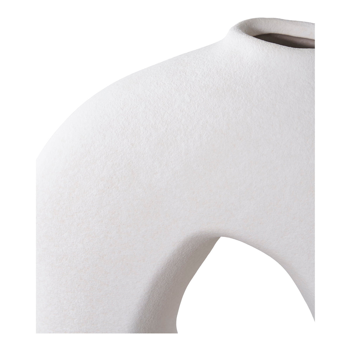 Vase – Keramik Weiß, 24 × 10,5 × 27,8 cm – Ansicht 3