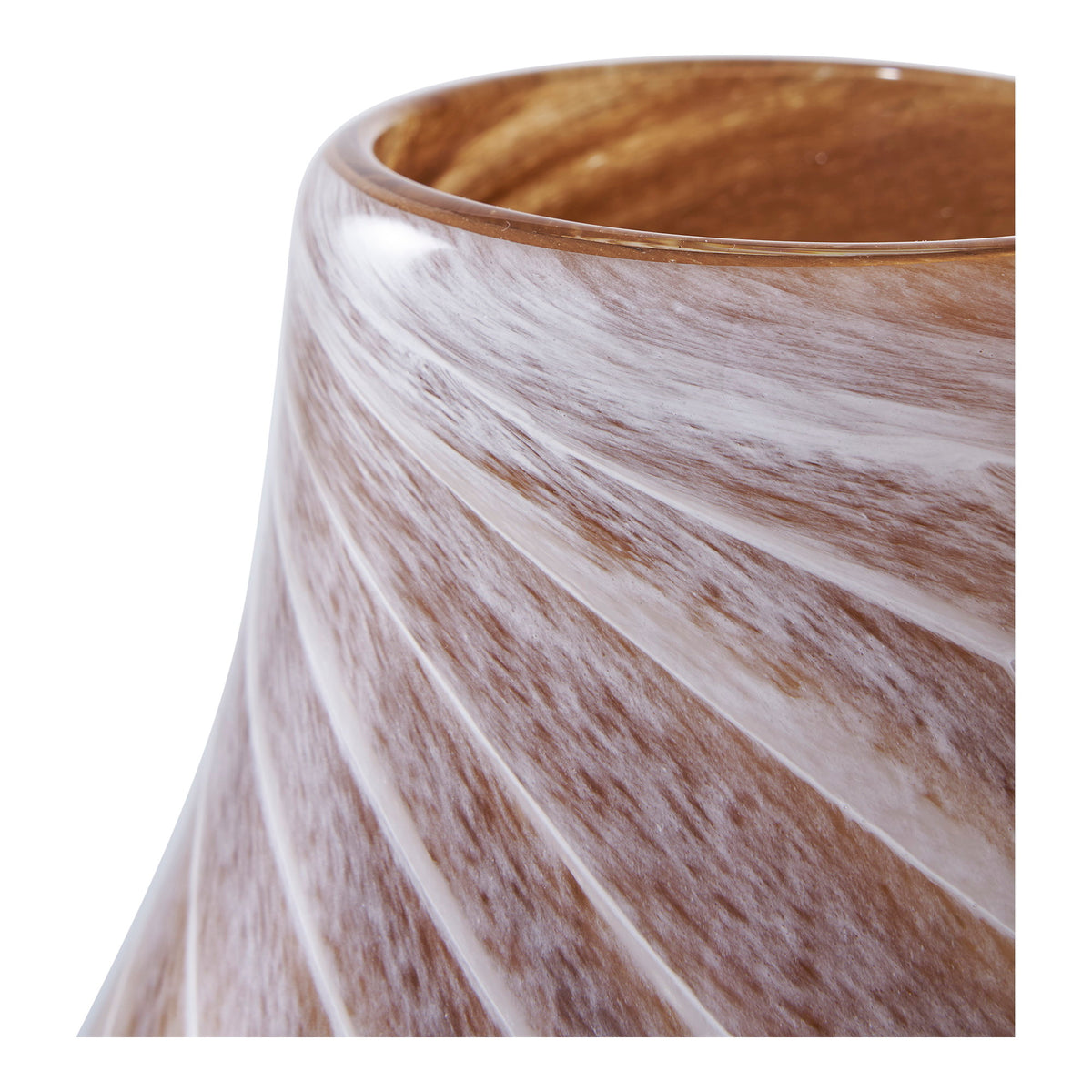 Vase – Glas Braun, ø 16 × 23 cm – Ansicht 2