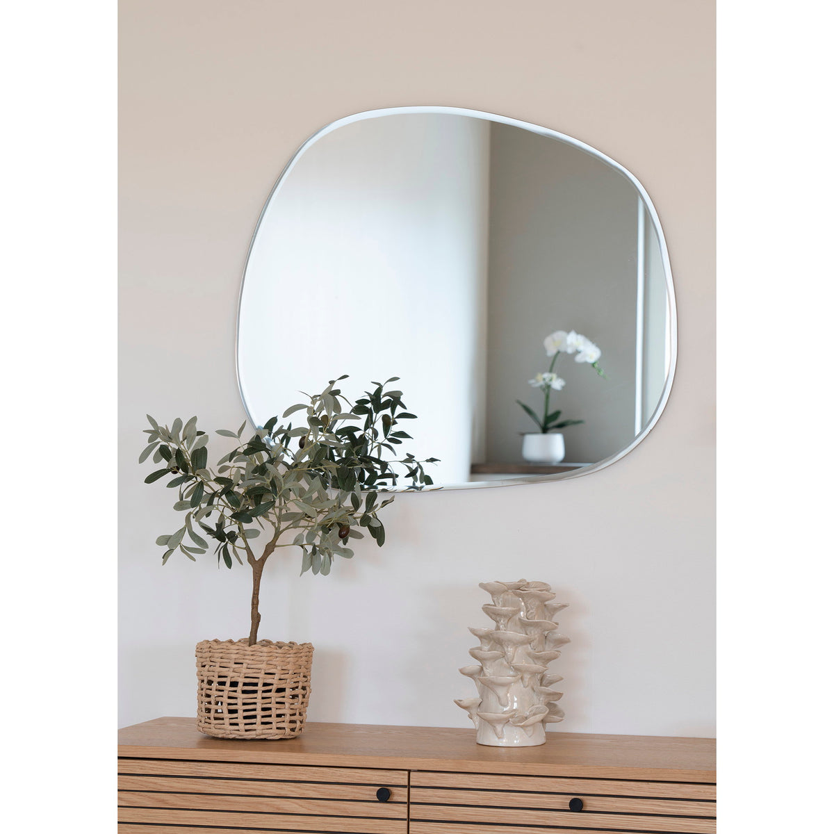 Deko-Objekt – Keramik Beige, 18 × 15 × 24 cm – Ansicht 6