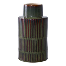 Vase – Keramik Grün/Braun, ø 16 × 30 cm von Luiva Living