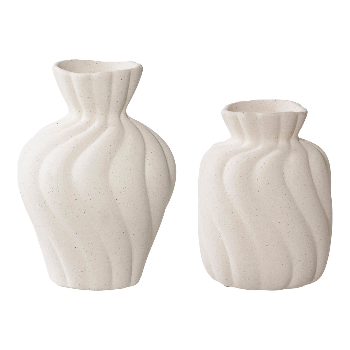 Vase 2er-Set – Keramik Weiß von Luiva Living