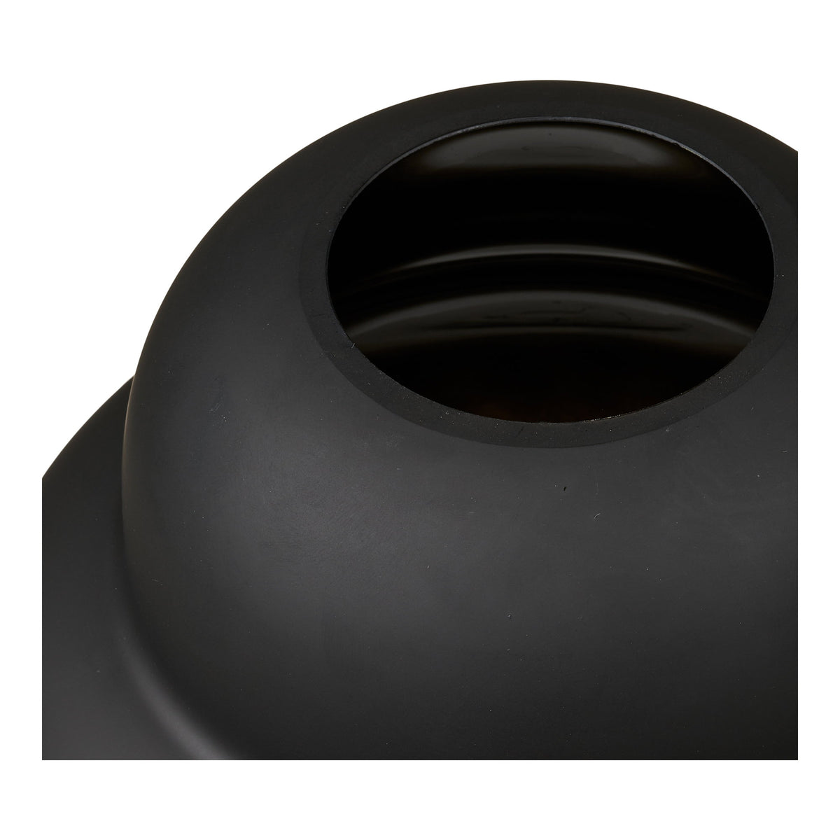 Vase – Glas, mundgeblasen Schwarz, ø 21 × 20 cm – Ansicht 2