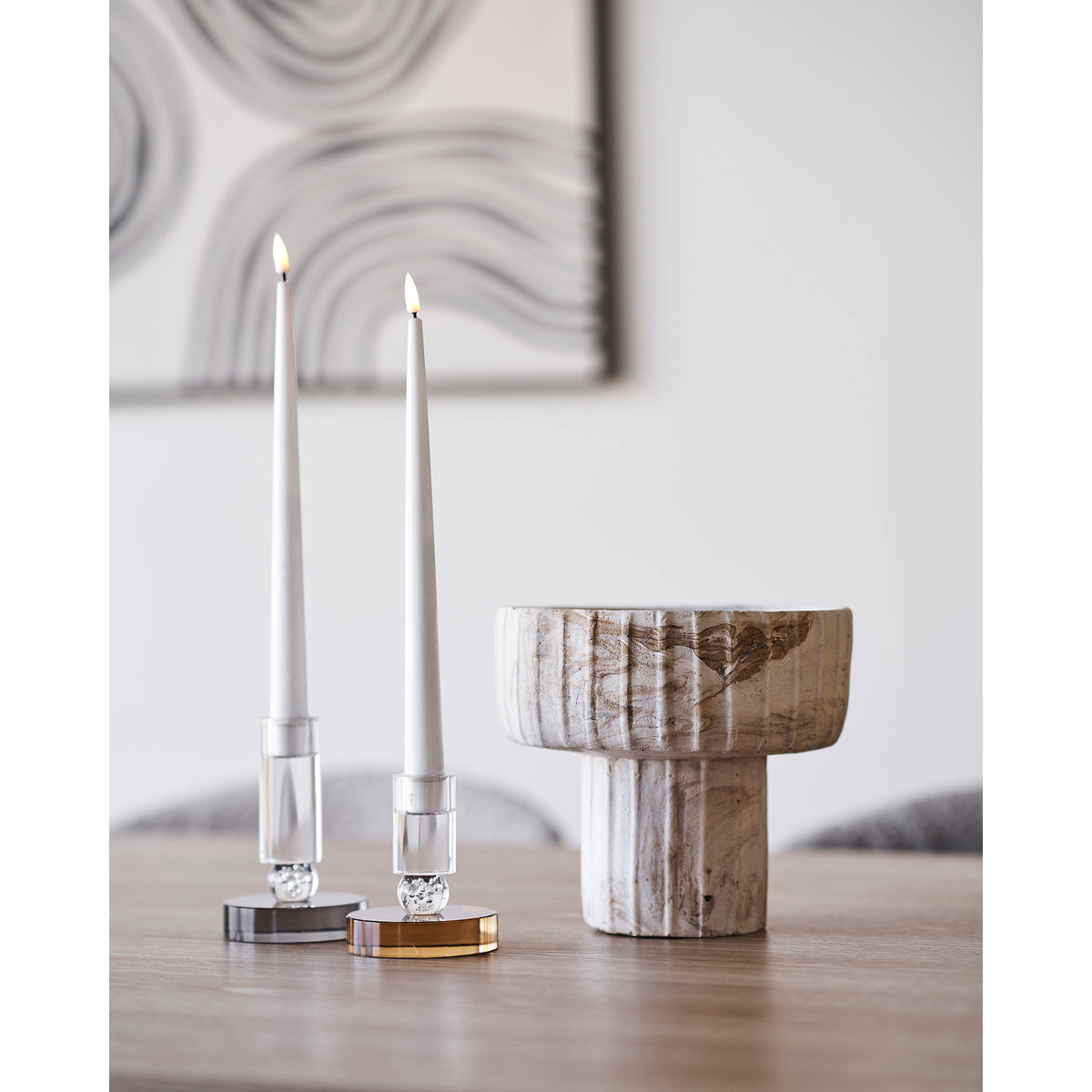 Vase – Zement Braun/Beige, ø 20,5 × 18,5 cm – Ansicht 4
