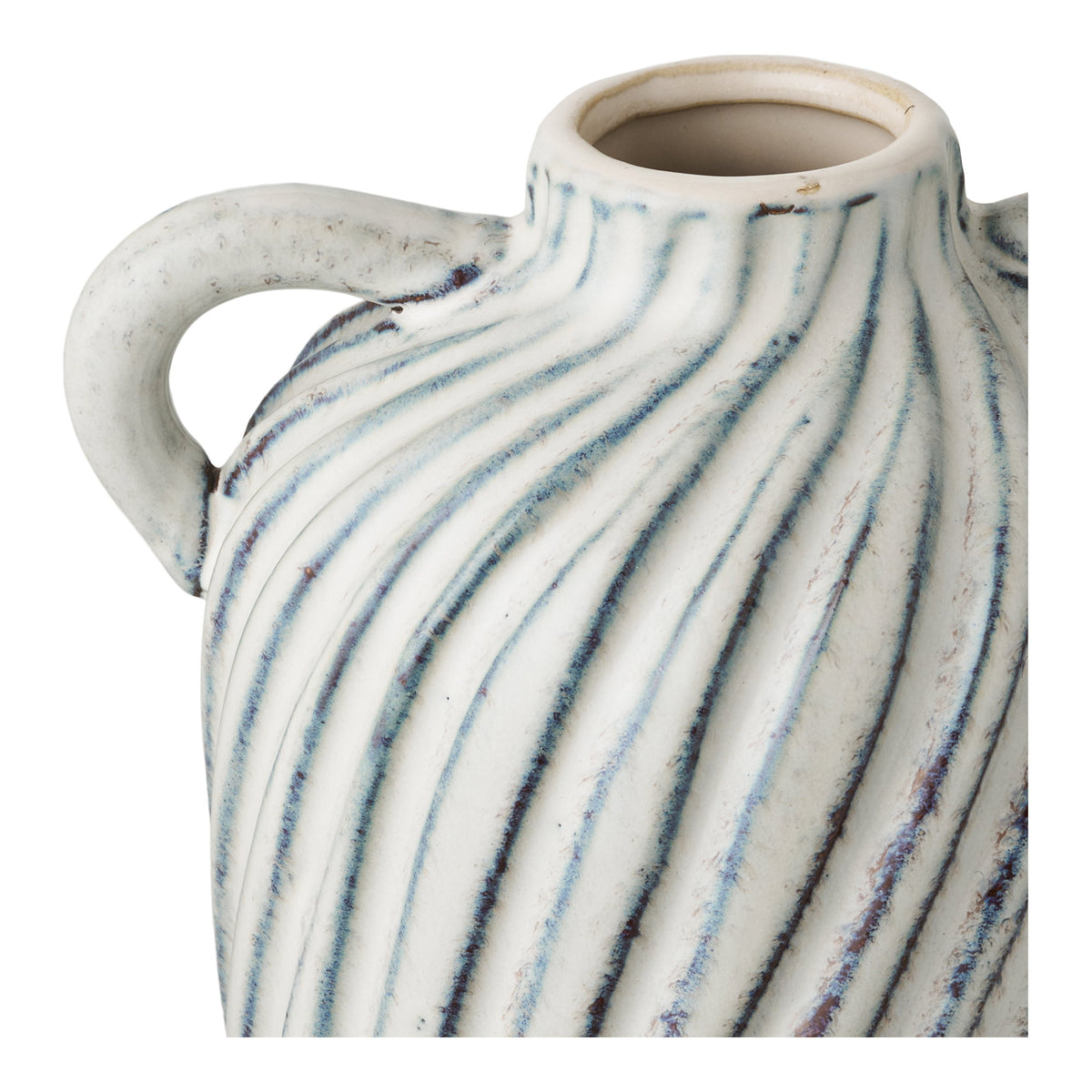 Vase – Keramik Blau, 15,5 × 14 × 22 cm – Ansicht 3