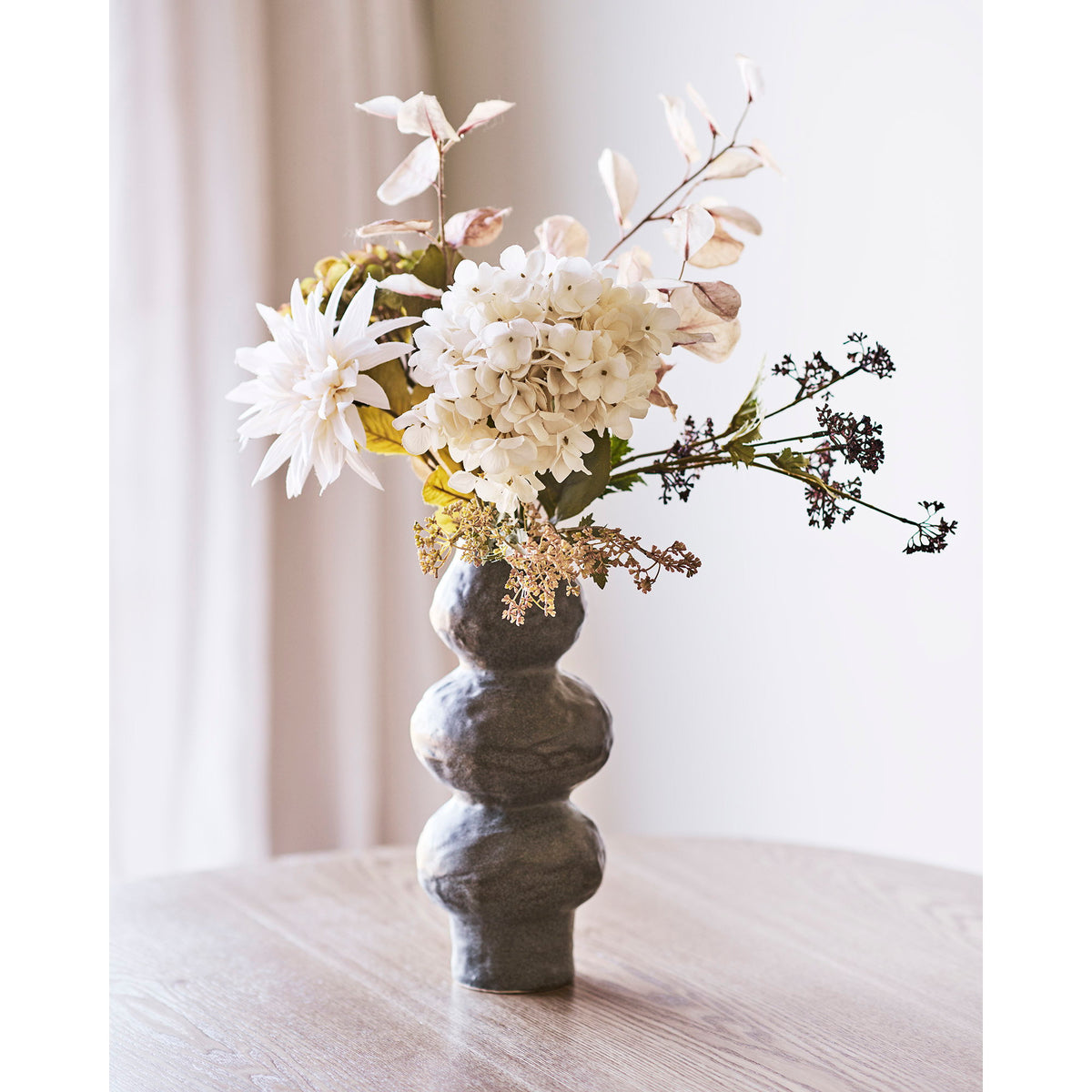 Vase – Keramik Dunkelgrau, ø 14,5 × 33,5 cm – Ansicht 4