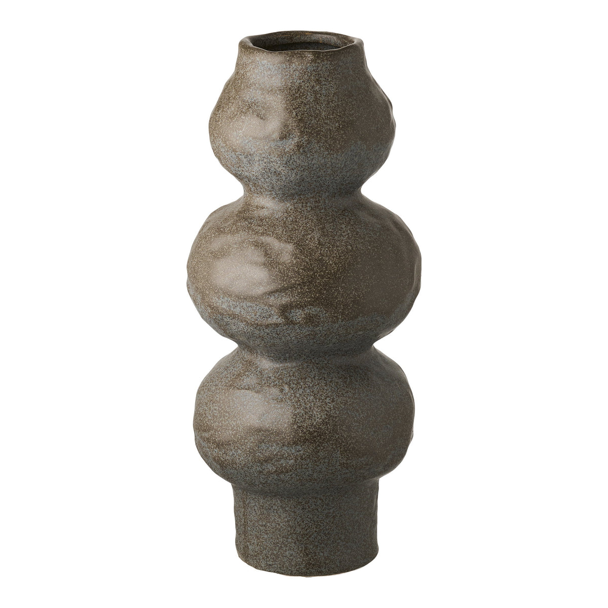 Vase – Keramik Dunkelgrau, ø 14,5 × 33,5 cm von Luiva Living