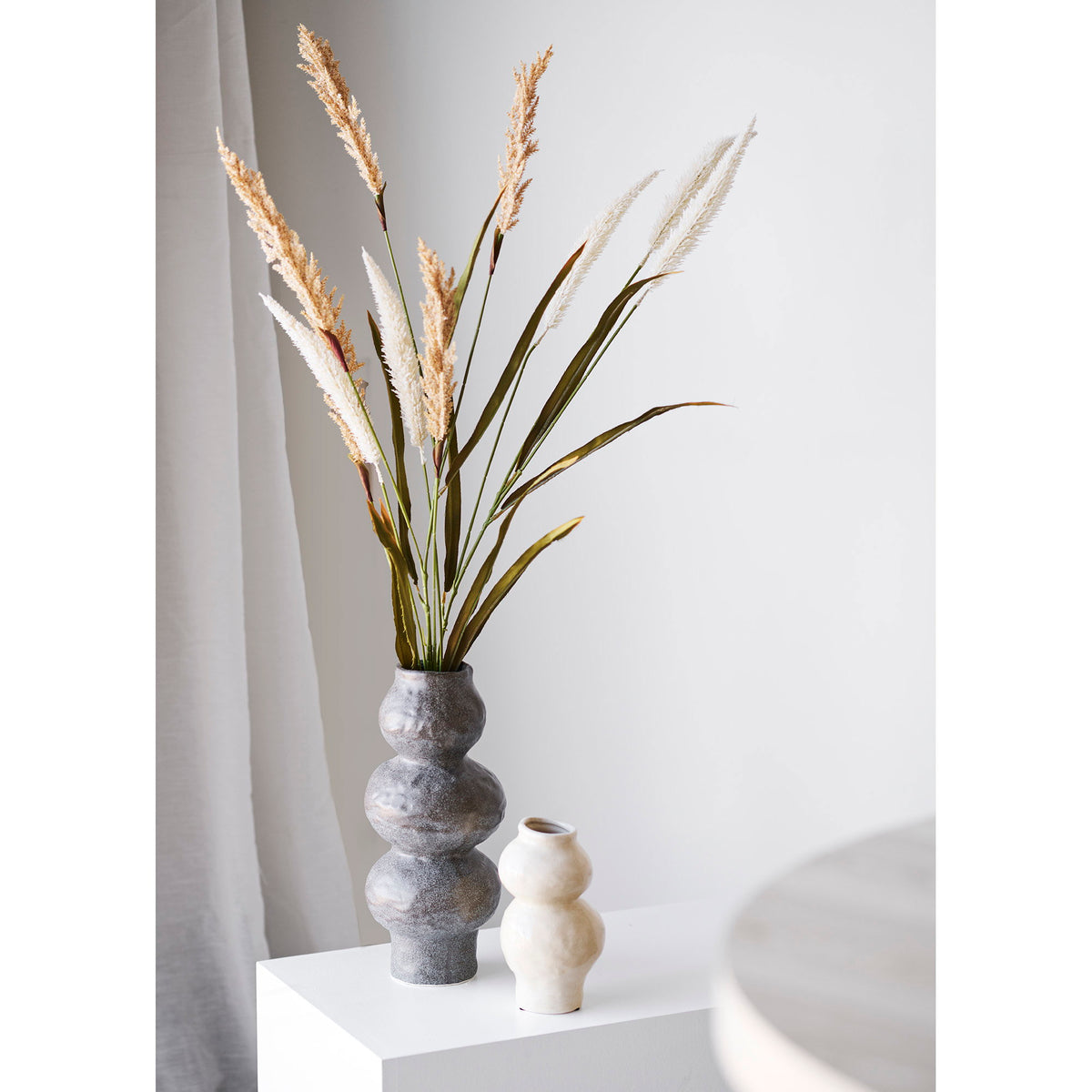 Vase – Keramik Beige, ø 10,5 × 19,5 cm – Ansicht 3
