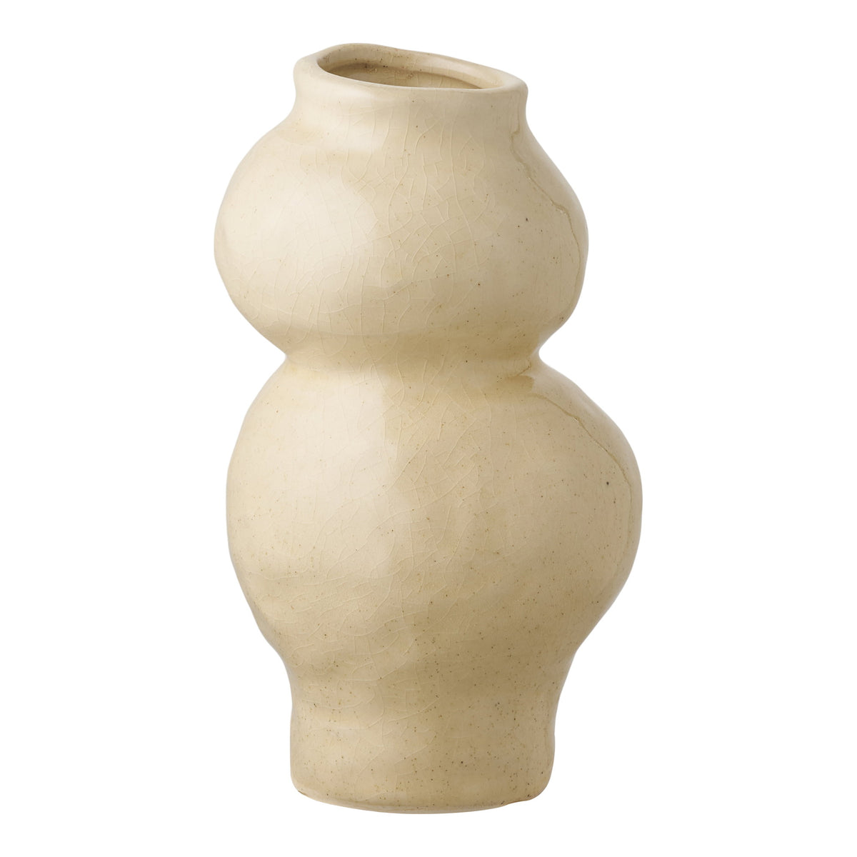 Vase – Keramik Beige, ø 10,5 × 19,5 cm von Luiva Living