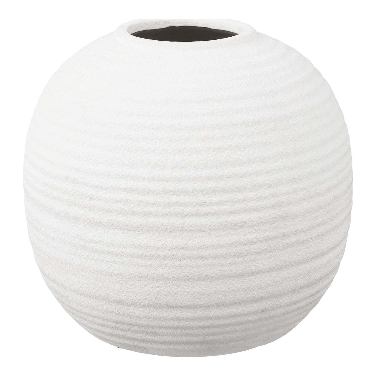 Vase – Keramik Weiß, ø 30 × 28,5 cm von Luiva Living