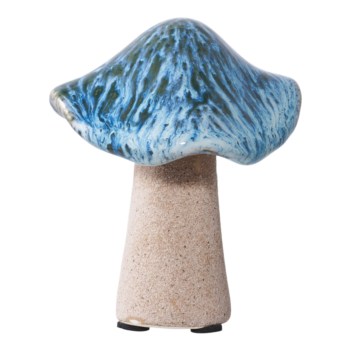 Deko-Pilz 3er-Set – Keramik Grün/Braun/Blau – Ansicht 3