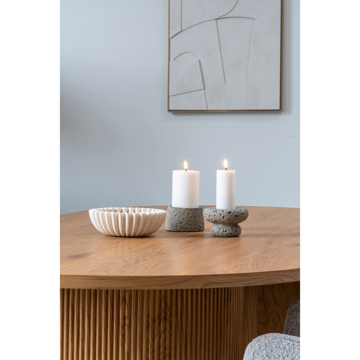 Schale – Polyresin Beige, ø 20 × 6,5 cm – Ansicht 6