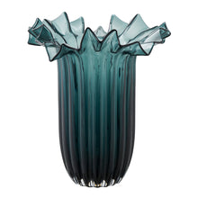 Vase – Glas, mundgeblasen Dunkelgrün, ø 25 × 30 cm von Luiva Living