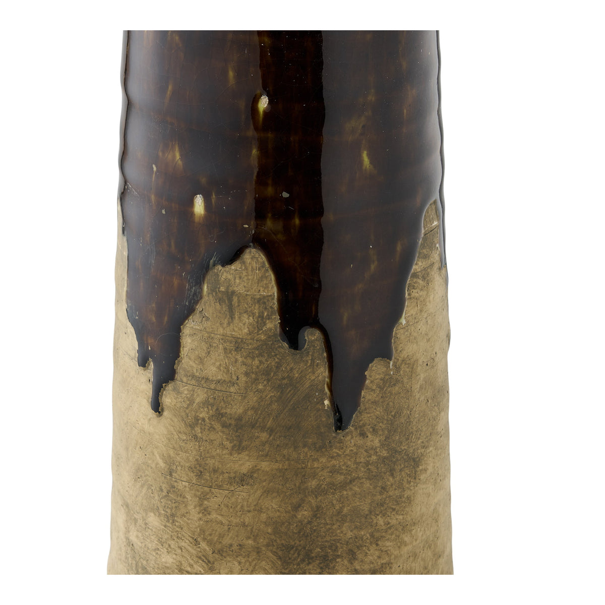 Vase – Keramik Braun, ø 12,5 × 48 cm – Ansicht 2